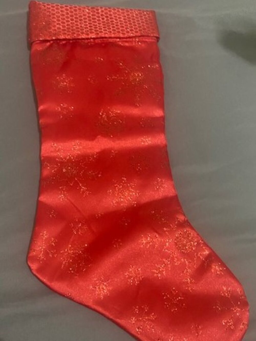 Red Holiday Time Christmas stocking